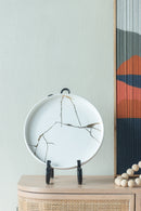 Wabi-Sabi Large Plate - White-Dovetailed &amp; Doublestitched