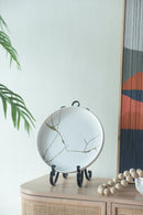 Wabi-Sabi Large Plate - White-Dovetailed &amp; Doublestitched