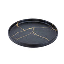 Wabi-Sabi Small Plate - Black-Dovetailed &amp; Doublestitched